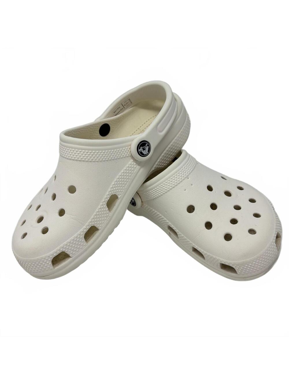 Crocs Kids White Classic Clogs Size 4